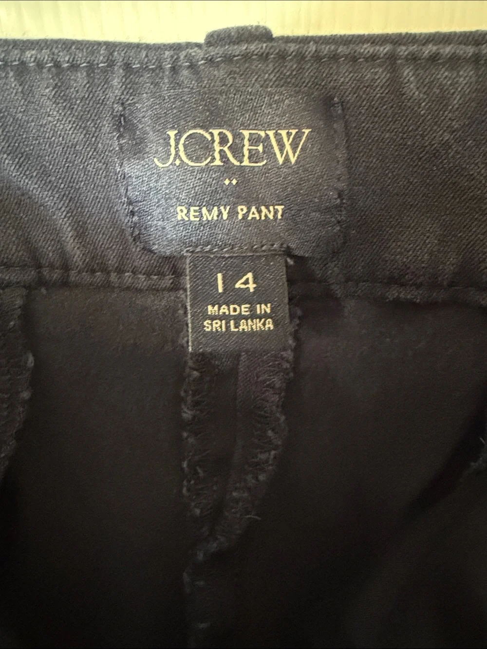 J. Crew Wide-Leg Remy Pant in Navy Blue